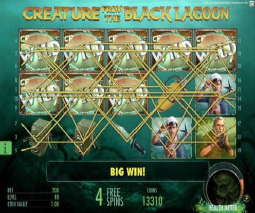 creature from the black lagoon videoslot